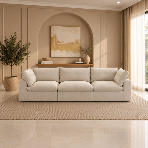 3 Piece Straight Cloud Couch
