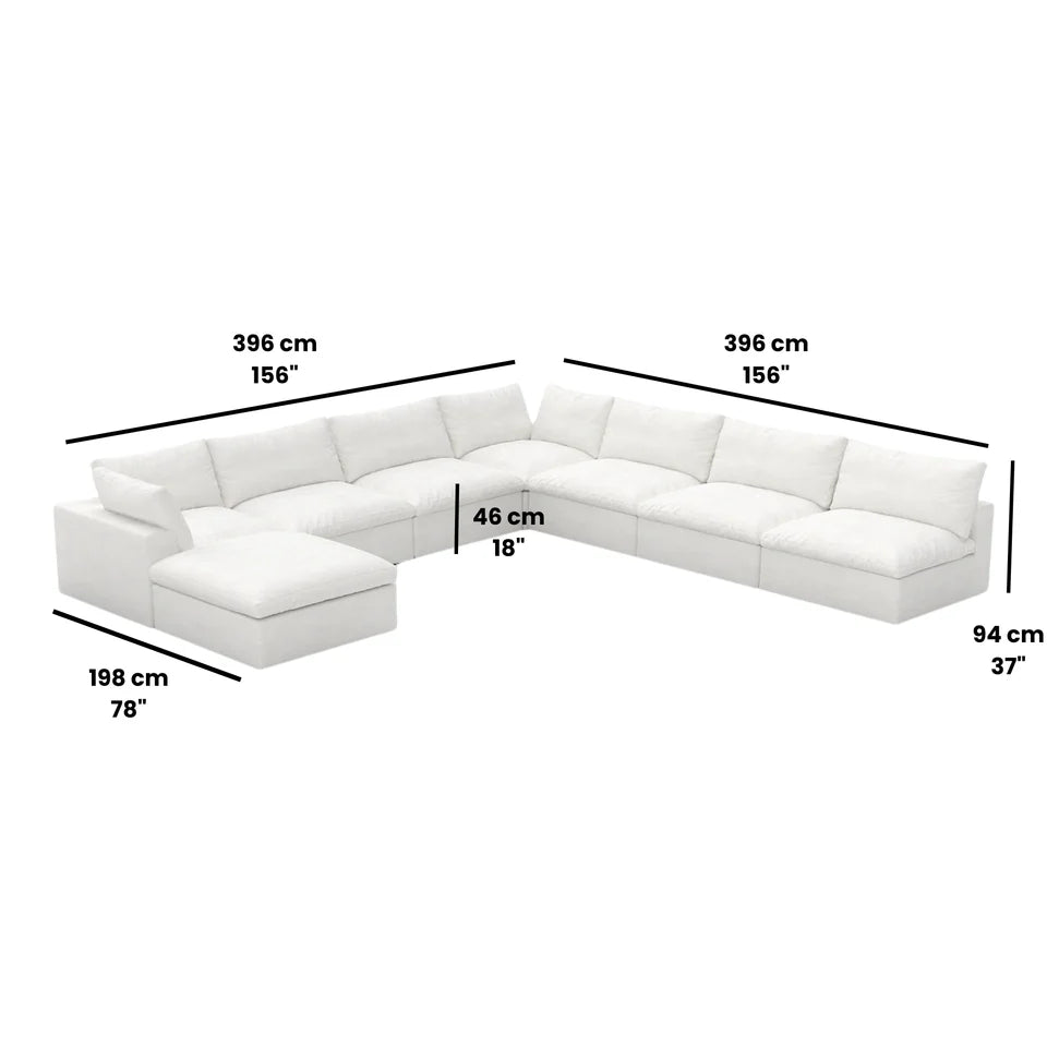 8 Piece Cloud Couch