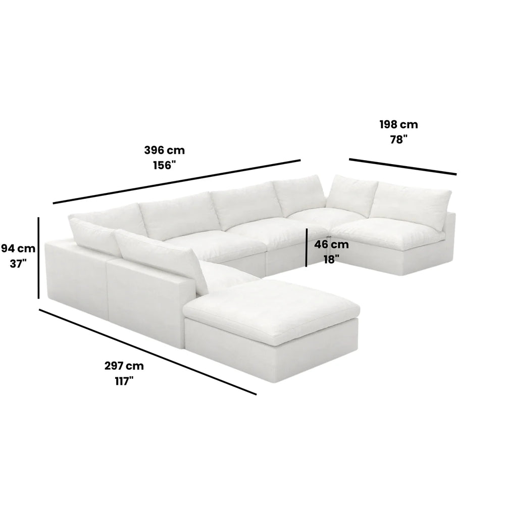 7 Piece Cloud Couch