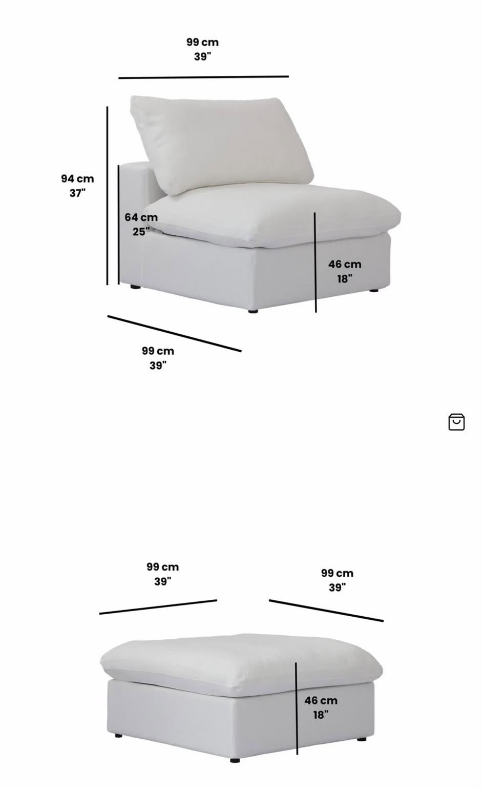 7 Piece Cloud Couch