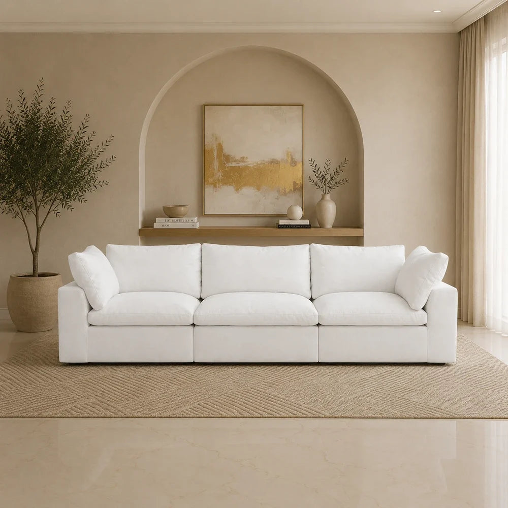 3 Piece Straight Cloud Couch